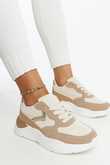 Brązowe sneakersy na... 2