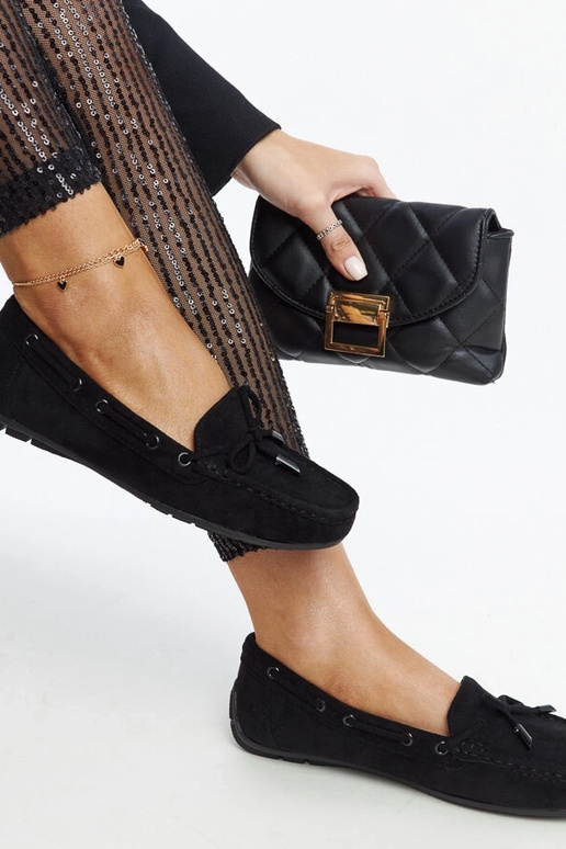 Czarne mokasyny z kokardą Hayam Czarne mokasyny z kokardą Hayam