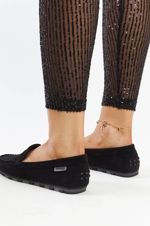 Czarne zamszowe mokasyny Nafisah Czarne zamszowe mokasyny Nafisah