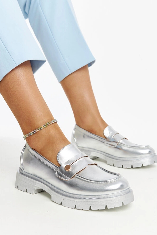 Silver loafers Ilana