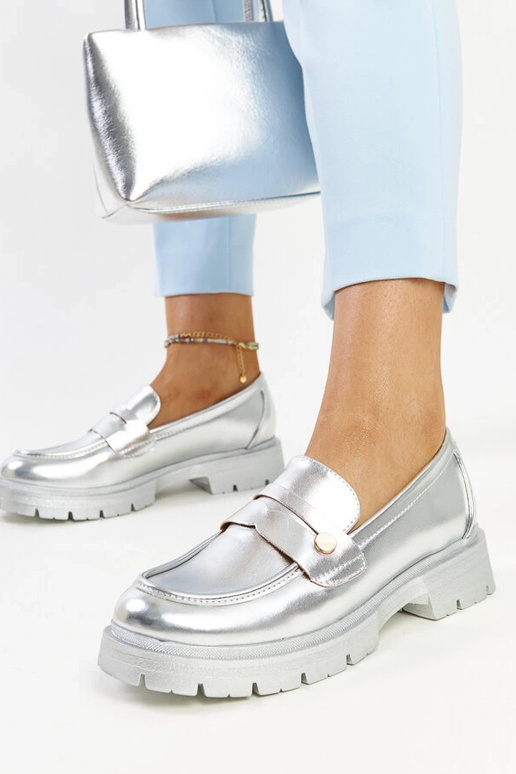 Silver loafers Ilana