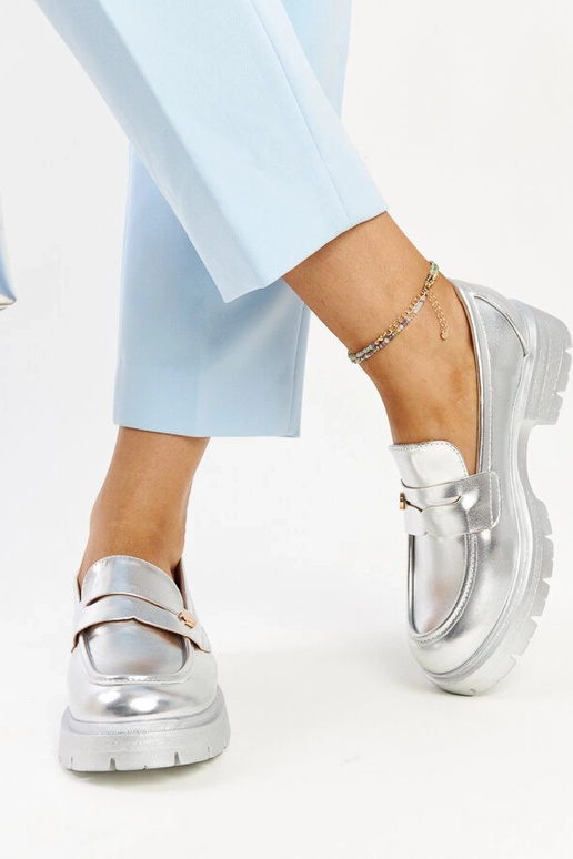 Silver loafers Ilana
