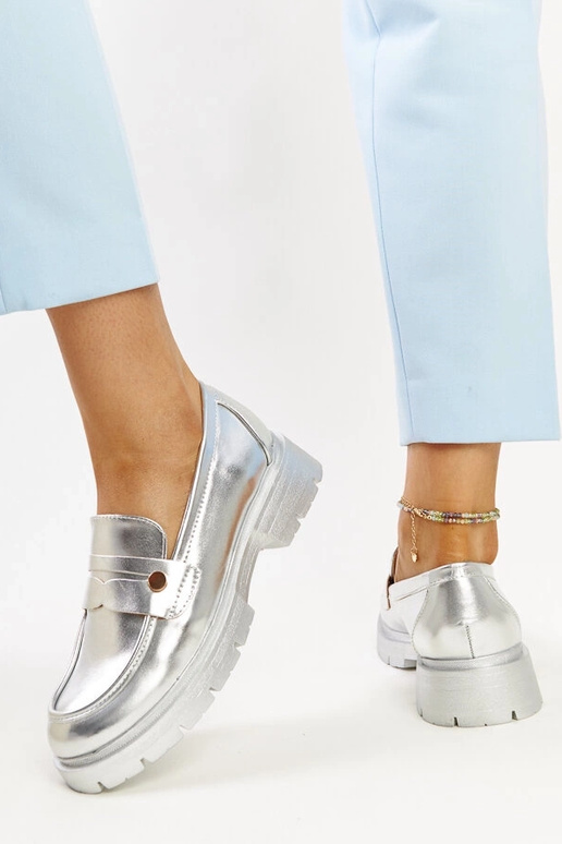 Silver loafers Ilana