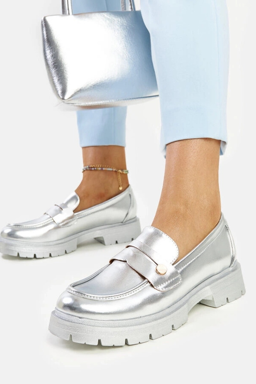 Silver loafers Ilana