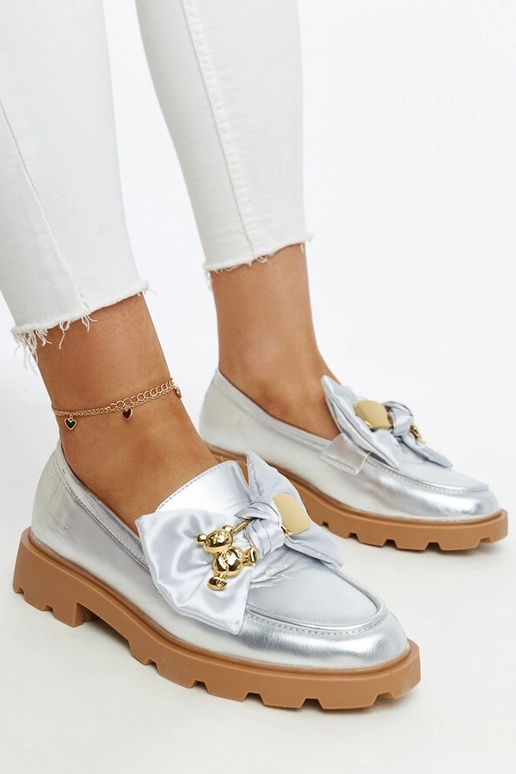 Silver loafers Ilana