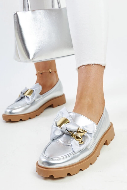 Silver loafers Ilana