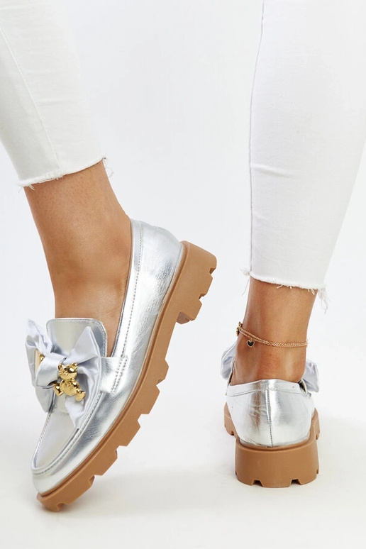Silver loafers Ilana