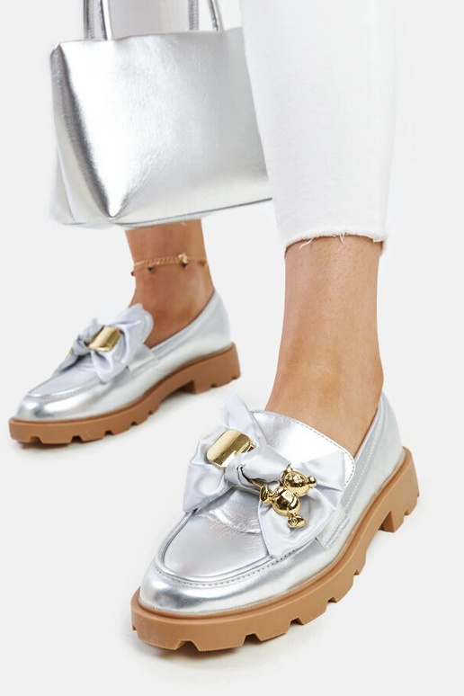 Silver loafers Ilana