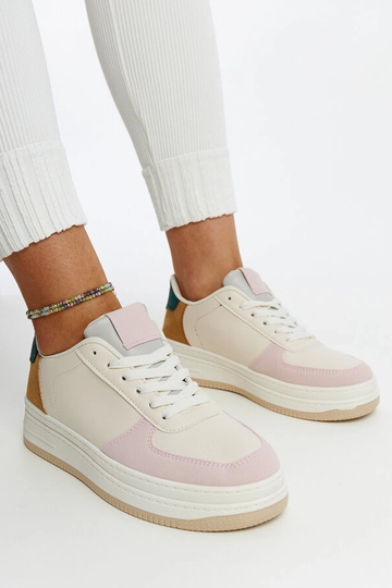 Sneakersy na platformie Cvita pastelowe 2