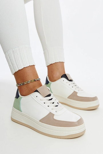 Wielokolorowe sneakersy na...