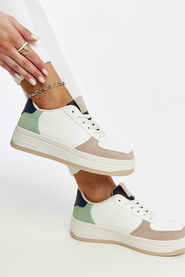 Wielokolorowe sneakersy na... 2
