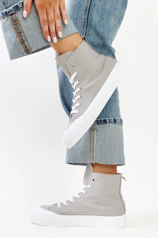 Szare wysokie trampki Vinka