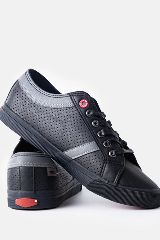 Czarne męskie trampki CROSS JEANS