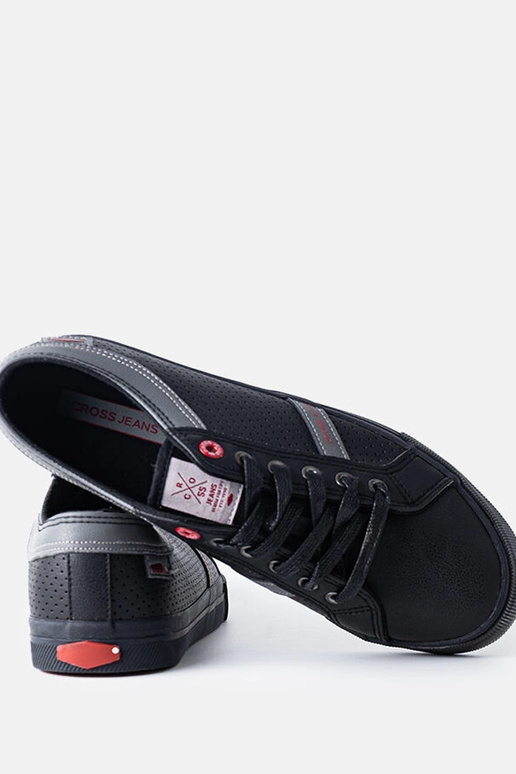 Czarne męskie trampki CROSS JEANS