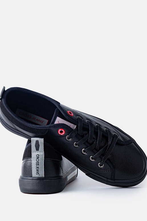 Czarne męskie trampki CROSS JEANS...