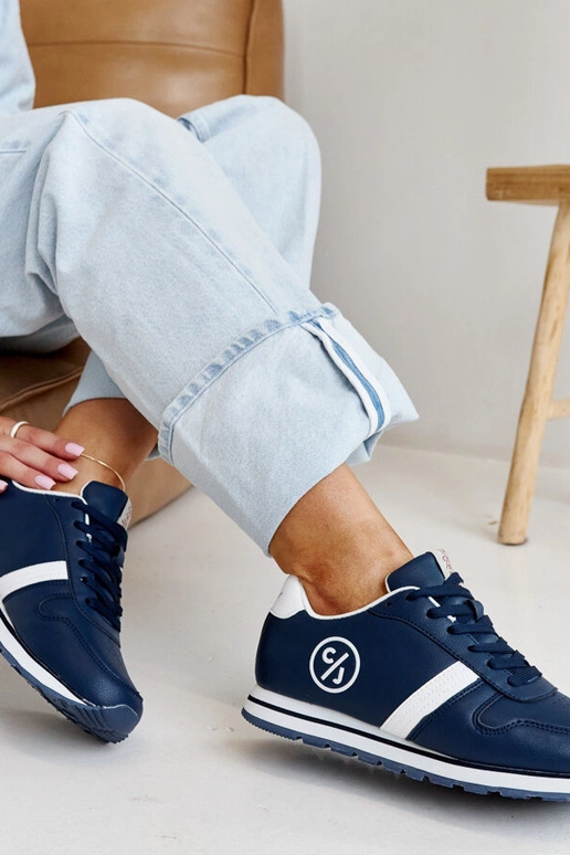 Granatowe sneakersy damskie CROSS JEANS