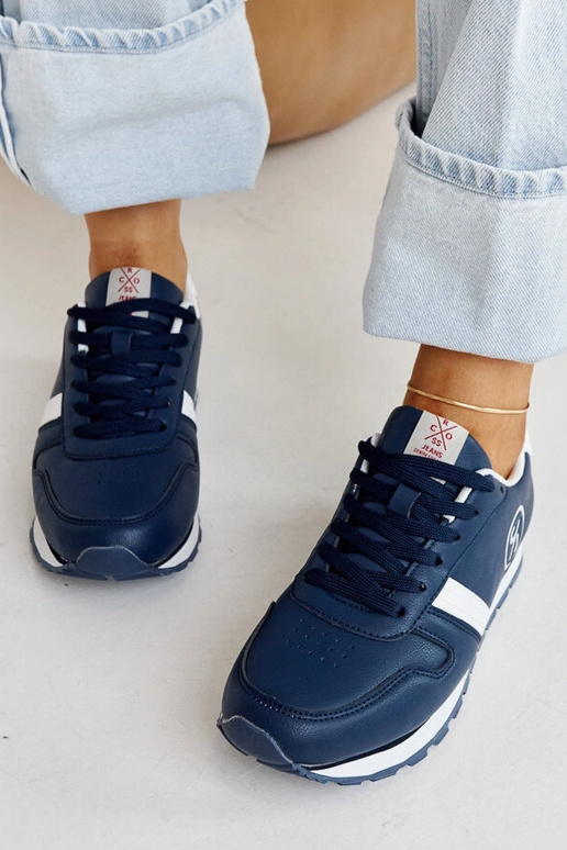 Granatowe sneakersy damskie CROSS JEANS