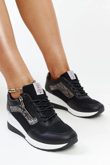 Czarne sneakersy damskie...