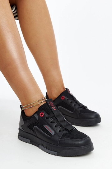 Czarno-szare sneakersy damskie CROSS JEANS LL2R4012C