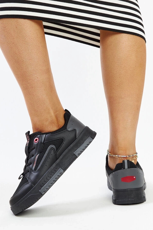Czarno-szare sneakersy damskie CROSS...
