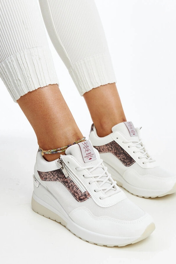 Białe sneakersy damskie  na... 2