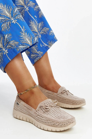 Brązowe mokasyny ze... 2