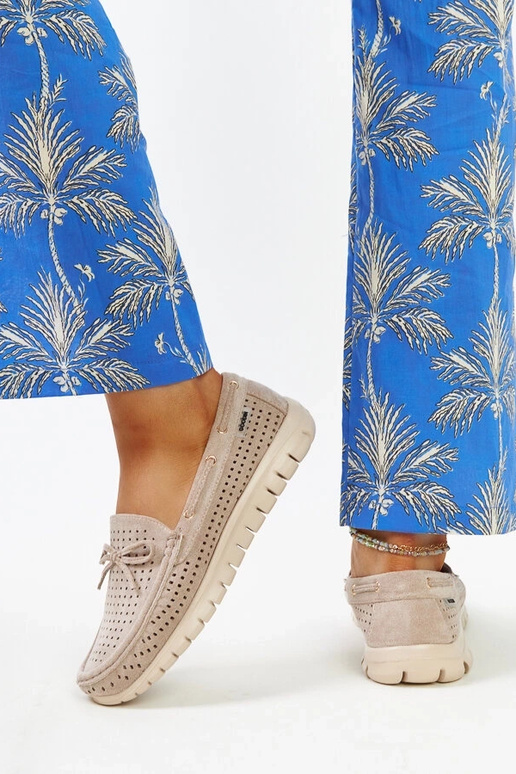 Brązowe mokasyny ze skórzana wkładką... Brązowe mokasyny ze skórzana wkładką...