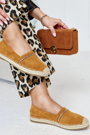 Brązowe espadryle z... 2