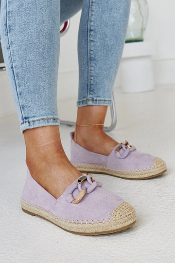 Fioletowe espadryle z...