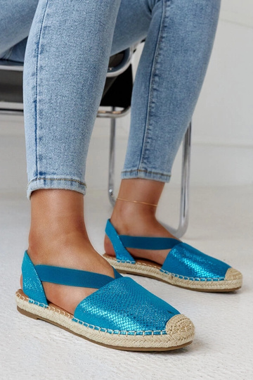 Niebieskie espadryle z...