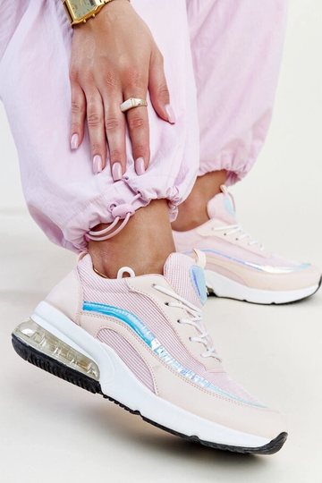 Różowe sneakersy z hologramem Jelka 2