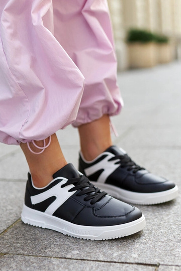 Czarne sneakersy sportowe Hagara