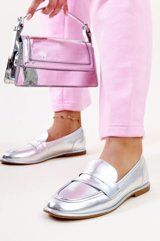 Silver loafers Ilana