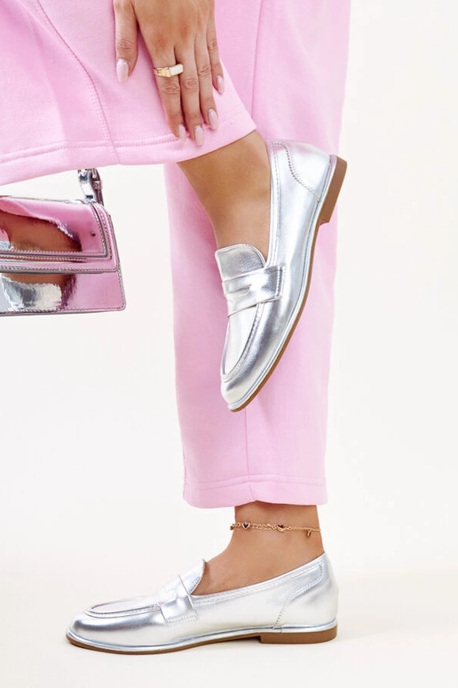 Silver loafers Ilana