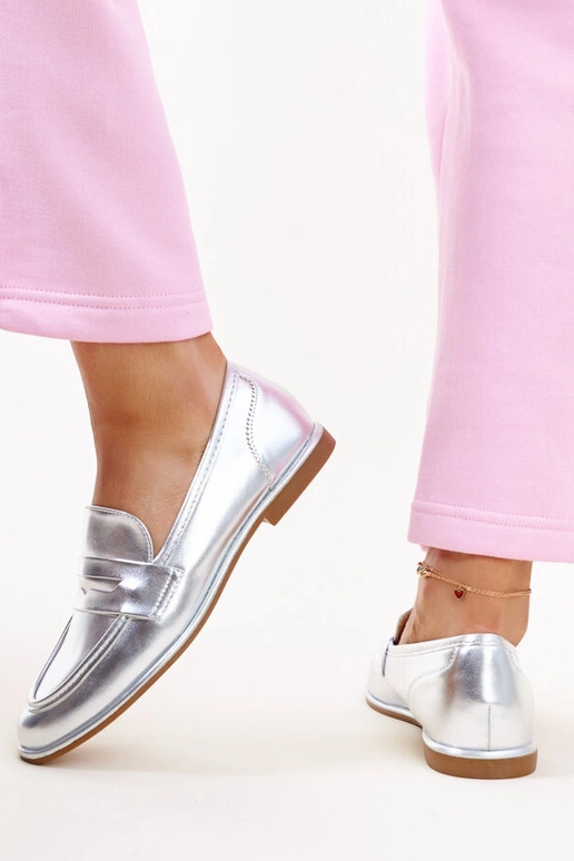 Silver loafers Ilana