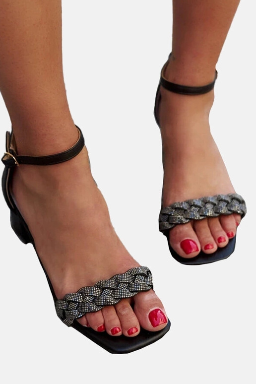 Sandały ze skórzaną wkładką i...