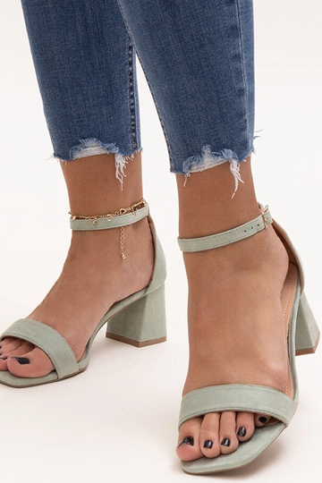 Black sandals on a block heel Millo 2