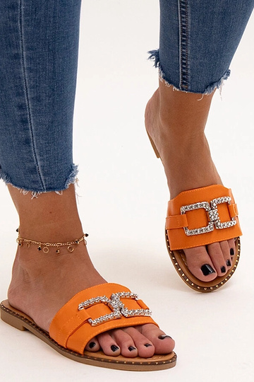 Black slippers with fur insulated Valle