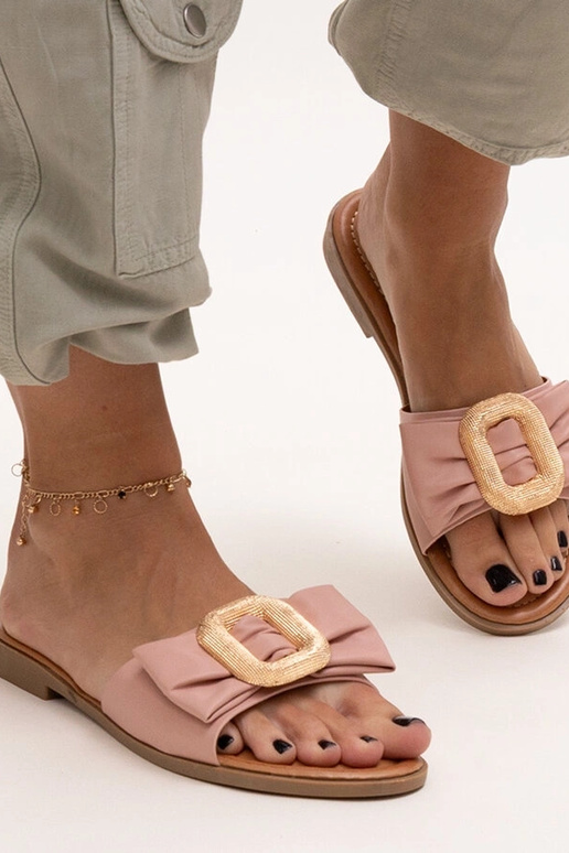 Black slippers with fur insulated Valle