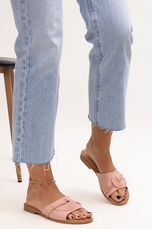 Black slippers with fur insulated Valle