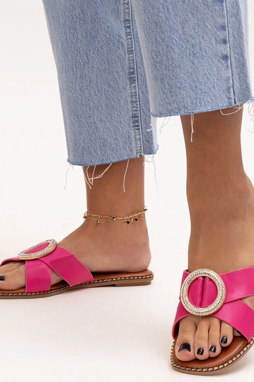 Black slippers with fur insulated Valle