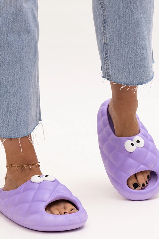 Black slippers with fur insulated Valle