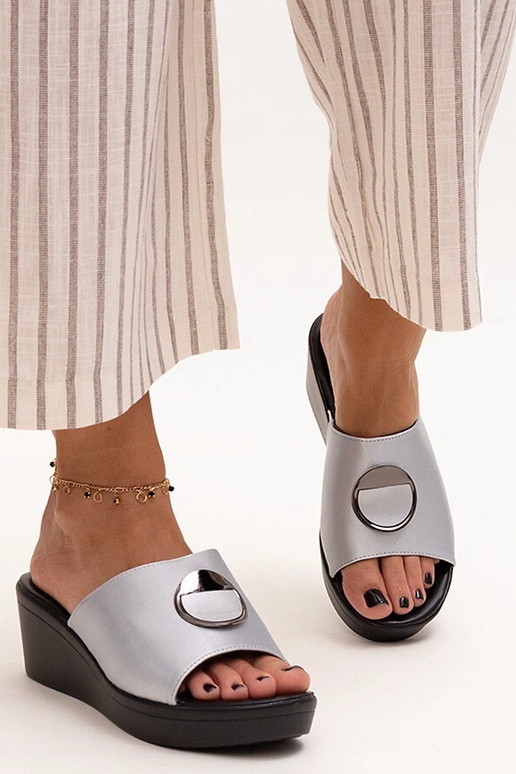 Black sandals on a block heel Millo