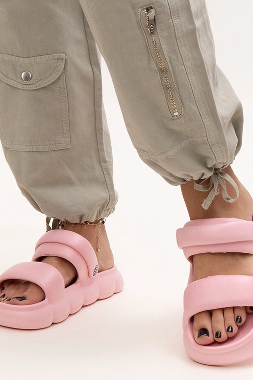 Black sandals on a block heel Millo