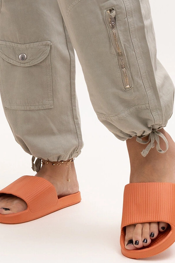 Black sandals on a block... 2