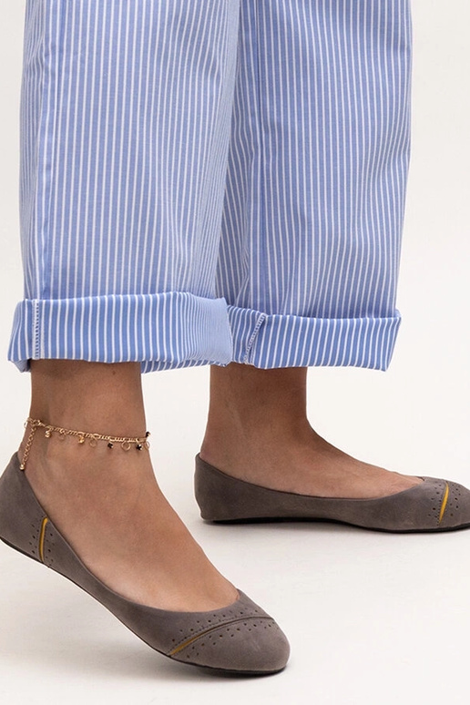 Szare klasyczne baleriny Dorris