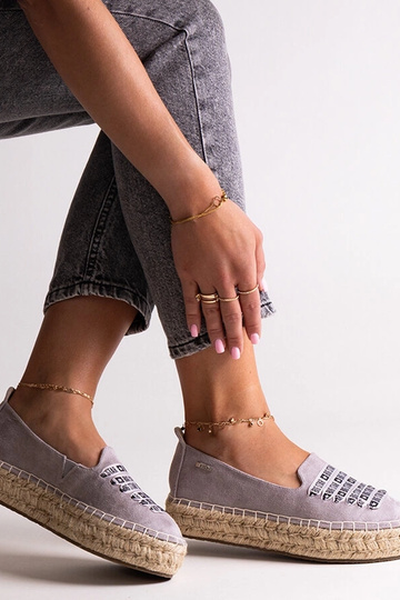 Szare espadryle Big Star...
