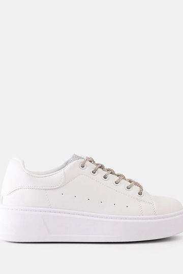 Białe sneakersy z efektownym zdobieniem Asmait 2
