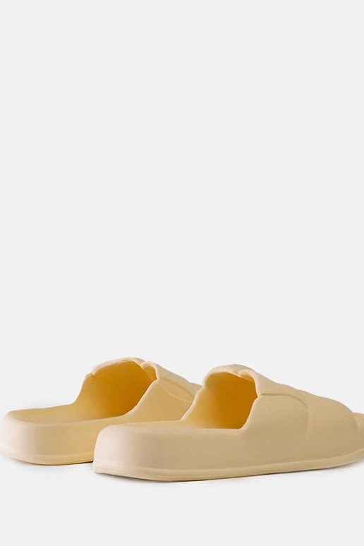 Beżowe klapki piankowe Lete