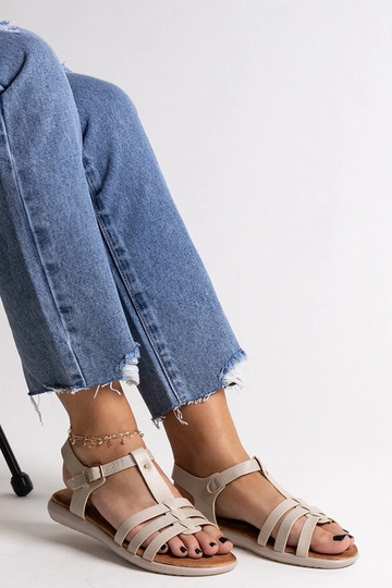 Black sandals on a block... 2